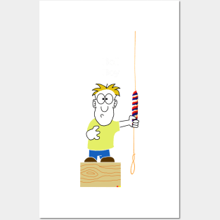 Bell Ringing Bell Boy (Dark background) Posters and Art